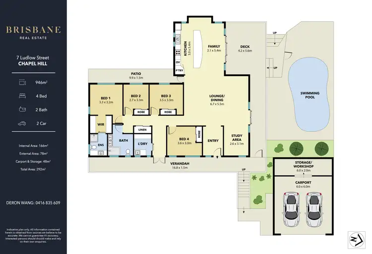 Floorplan of Homely house listing, 7 Ludlow Street, Chapel Hill QLD 4069
