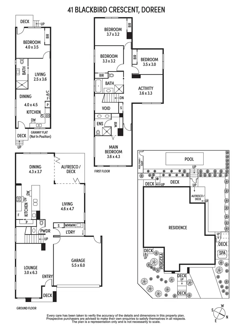 Floorplan of Homely house listing, 41 Blackbird Crescent, Doreen VIC 3754