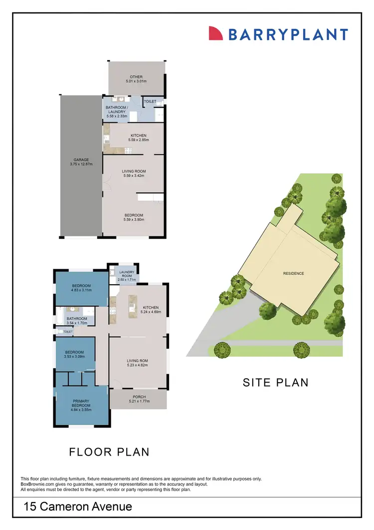 Floorplan of Homely house listing, 15 Cameron Avenue, Mildura VIC 3500