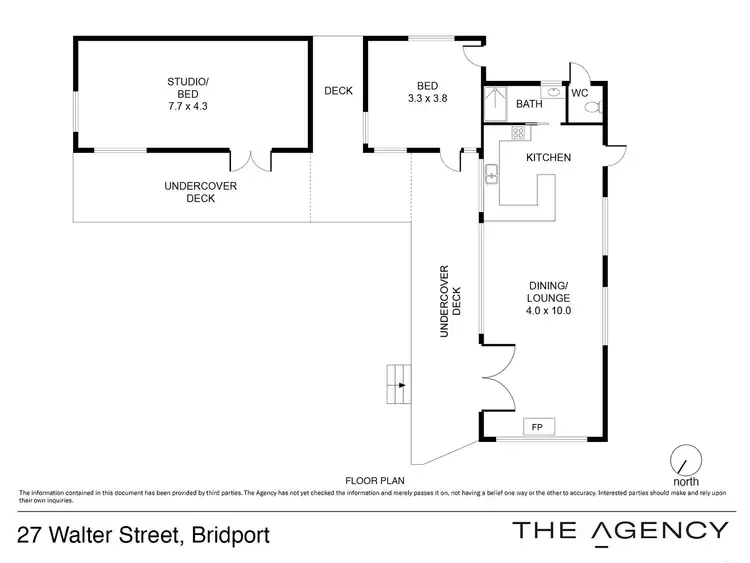 Floorplan of Homely house listing, 27 Walter Street, Bridport TAS 7262