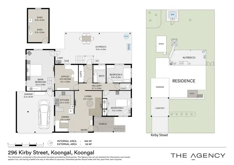 Floorplan of Homely house listing, 296 Kirby Street, Koongal QLD 4701