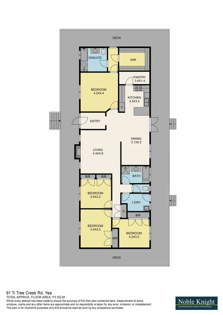 Floorplan of Homely rural property listing, 61 Ti Tree Creek Road, Yea VIC 3717