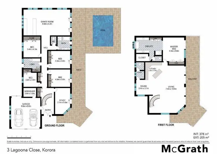 Floorplan of Homely house listing, 3 Lagoona Close, Korora NSW 2450