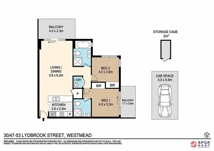 Floorplan of Homely apartment listing, 30/47-53 Lydbrook Street, Westmead NSW 2145