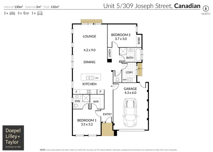 Floorplan of Homely unit listing, 5/309 Joseph Street, Canadian VIC 3350