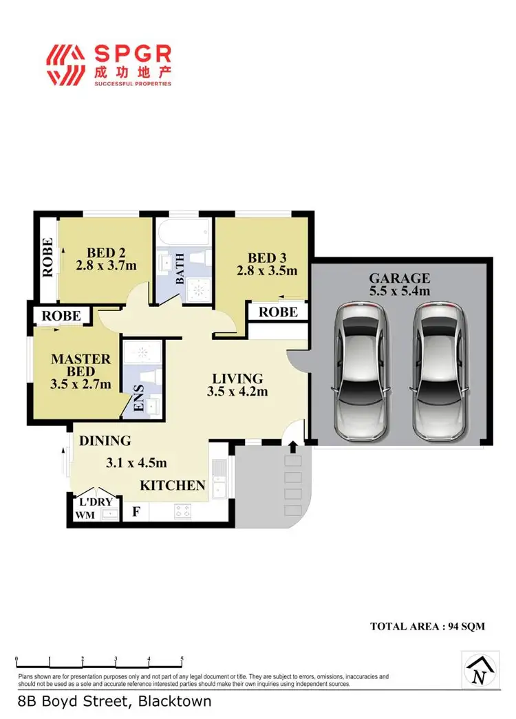 Floorplan of Homely villa listing, 8B Boyd Street, Blacktown NSW 2148