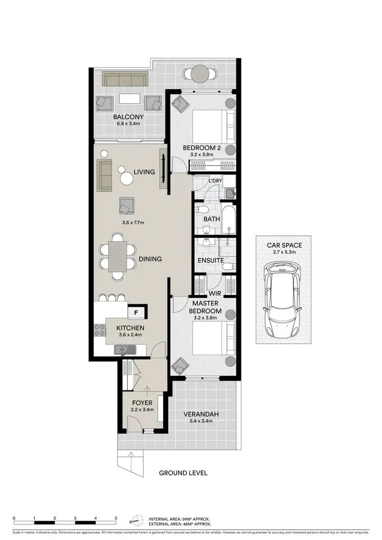 Floorplan of Homely apartment listing, 22/8-16 Water Street, Strathfield South NSW 2136