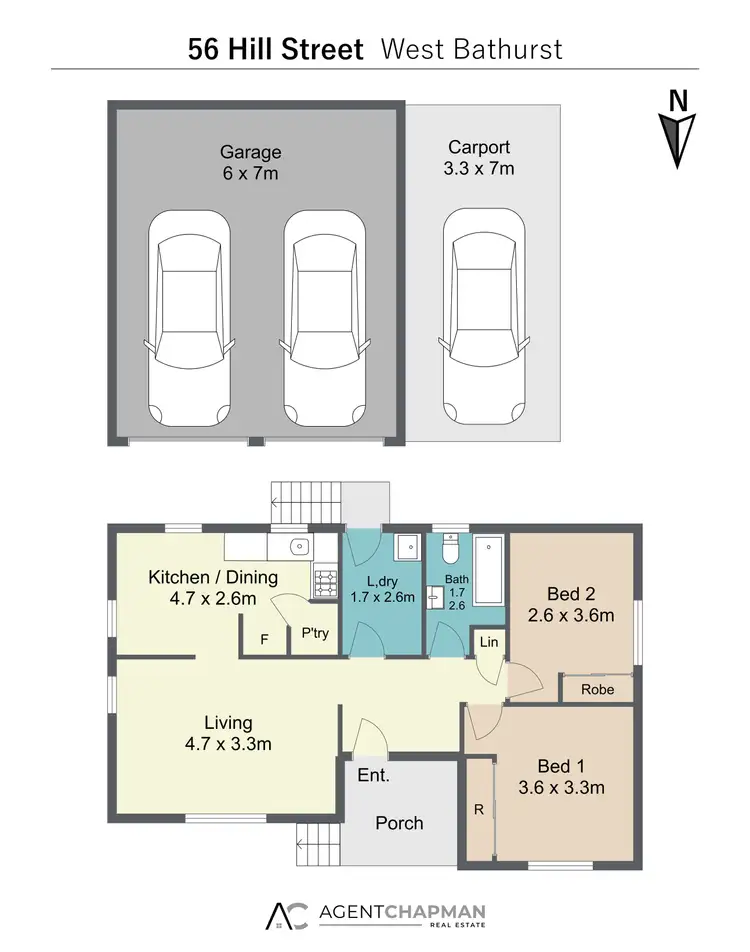 Floorplan of Homely house listing, 56 Hill Street, West Bathurst NSW 2795
