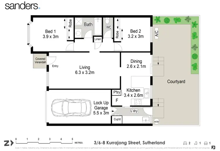 Floorplan of Homely villa listing, 3/6-8 Kurrajong Street, Sutherland NSW 2232