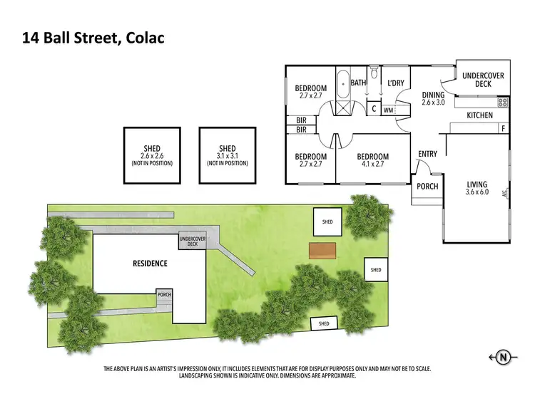 Floorplan of Homely house listing, 14 Ball Street, Colac VIC 3250