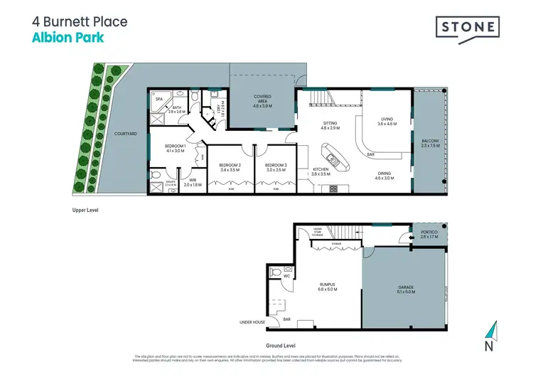 Floorplan of Homely semi-detached listing, 4 Burnett Place, Albion Park NSW 2527