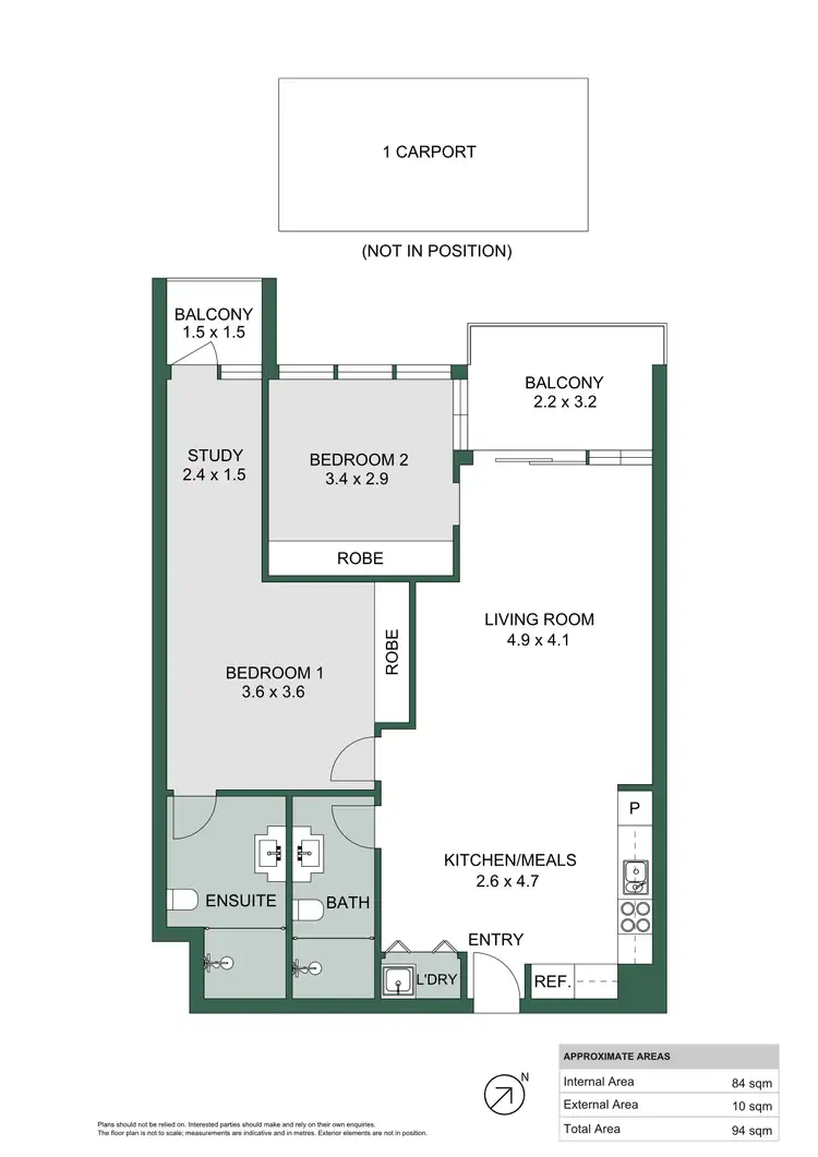 Floorplan of Homely apartment listing, 813A/160 Grote Street, Adelaide SA 5000