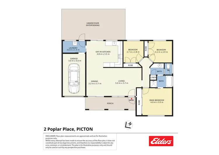 Floorplan of Homely house listing, 2 Poplar Place, Picton NSW 2571