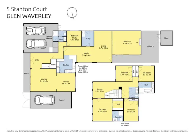 Floorplan of Homely house listing, 5 Stanton Court, Glen Waverley VIC 3150