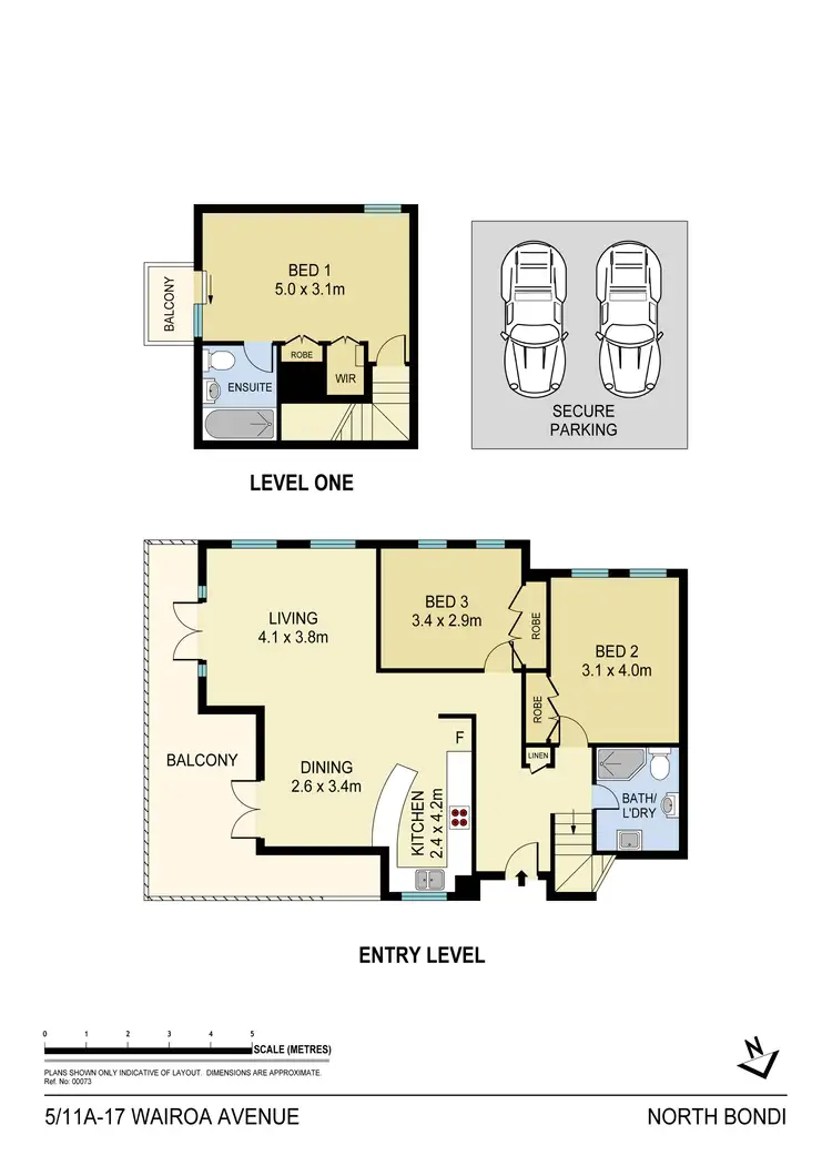 Floorplan of Homely apartment listing, 5/11a-17 Wairoa Avenue, North Bondi NSW 2026
