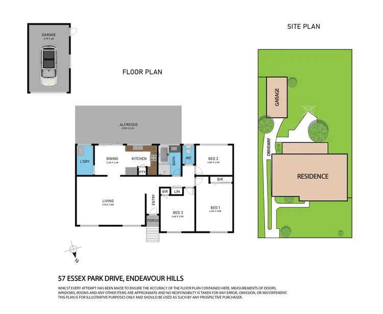Floorplan of Homely house listing, 57 Essex Park Drive, Endeavour Hills VIC 3802