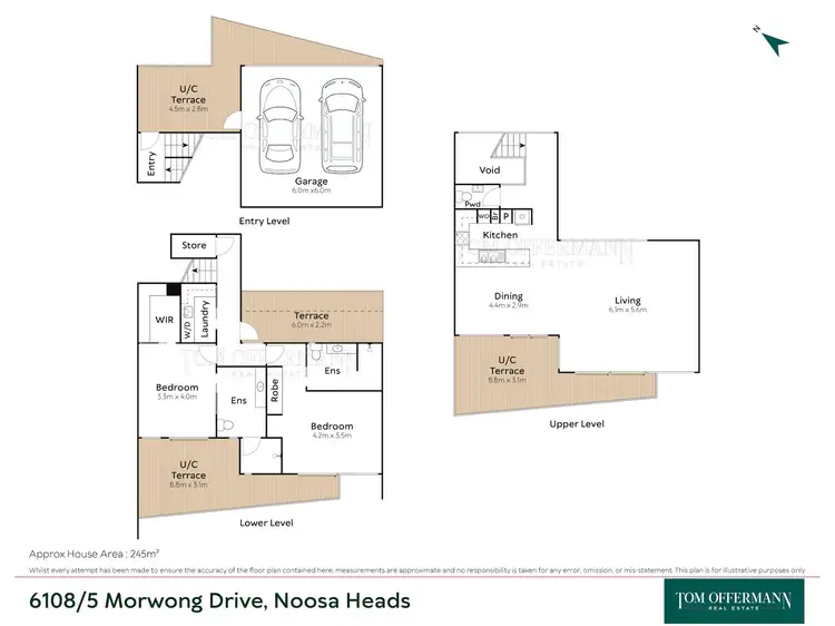 Floorplan of Homely unit listing, 6108/5 Morwong Drive, Noosa Heads QLD 4567