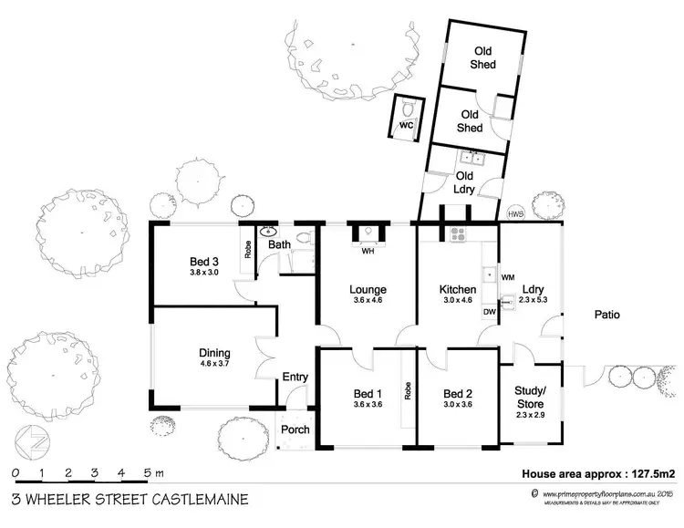 Floorplan of Homely house listing, 3 Wheeler Street, Castlemaine VIC 3450