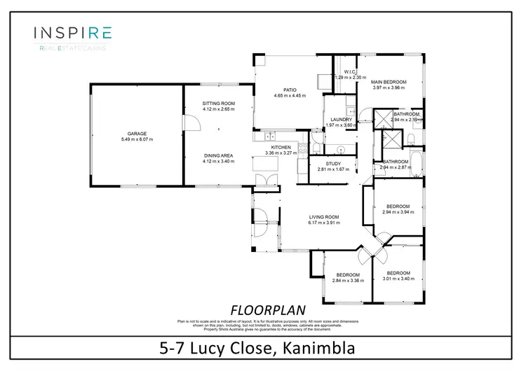 Floorplan of Homely house listing, 5-7 Lucy Close, Kanimbla QLD 4870