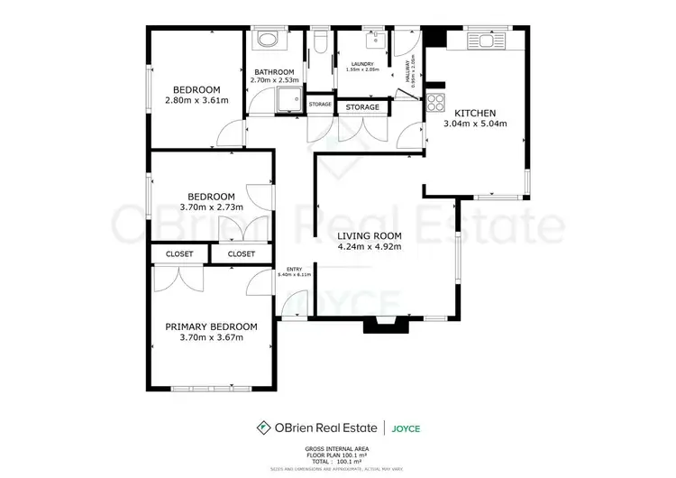Floorplan of Homely house listing, 12 Brodie Street, Wangaratta VIC 3677