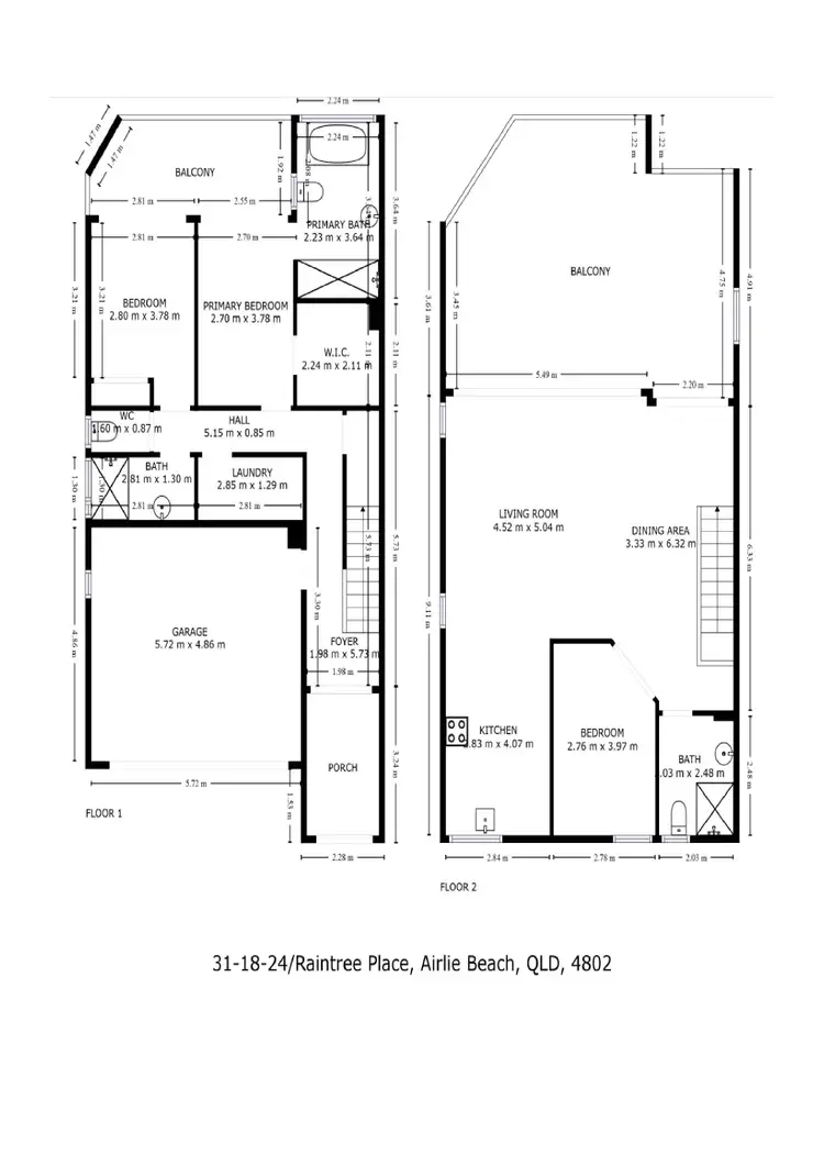 Floorplan of Homely unit listing, 31/18-24 Raintree Place, Airlie Beach QLD 4802