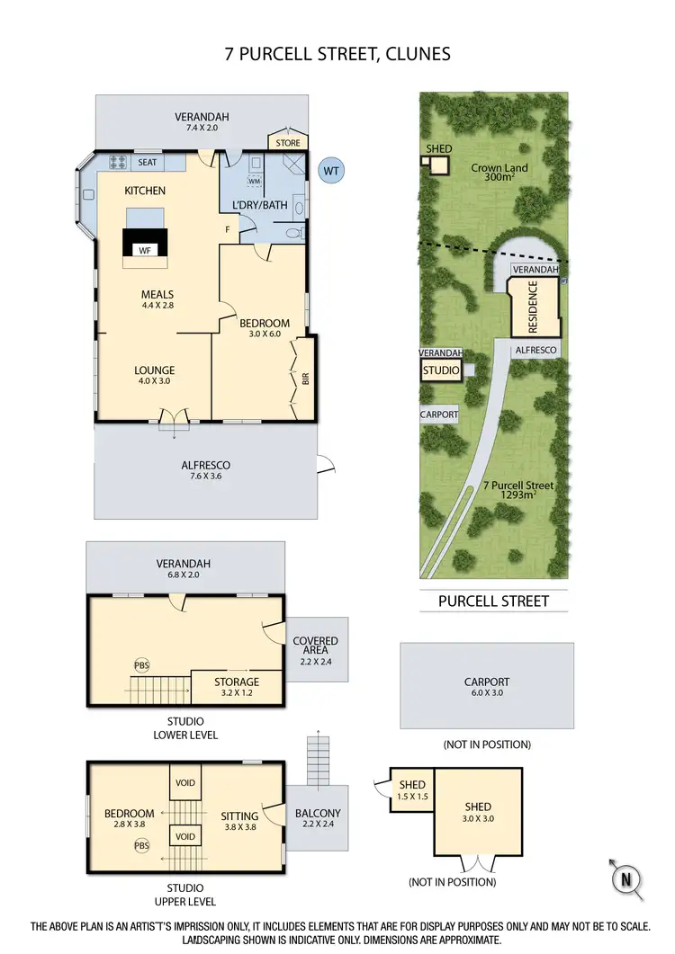 Floorplan of Homely house listing, 7 Purcell Street, Clunes VIC 3370