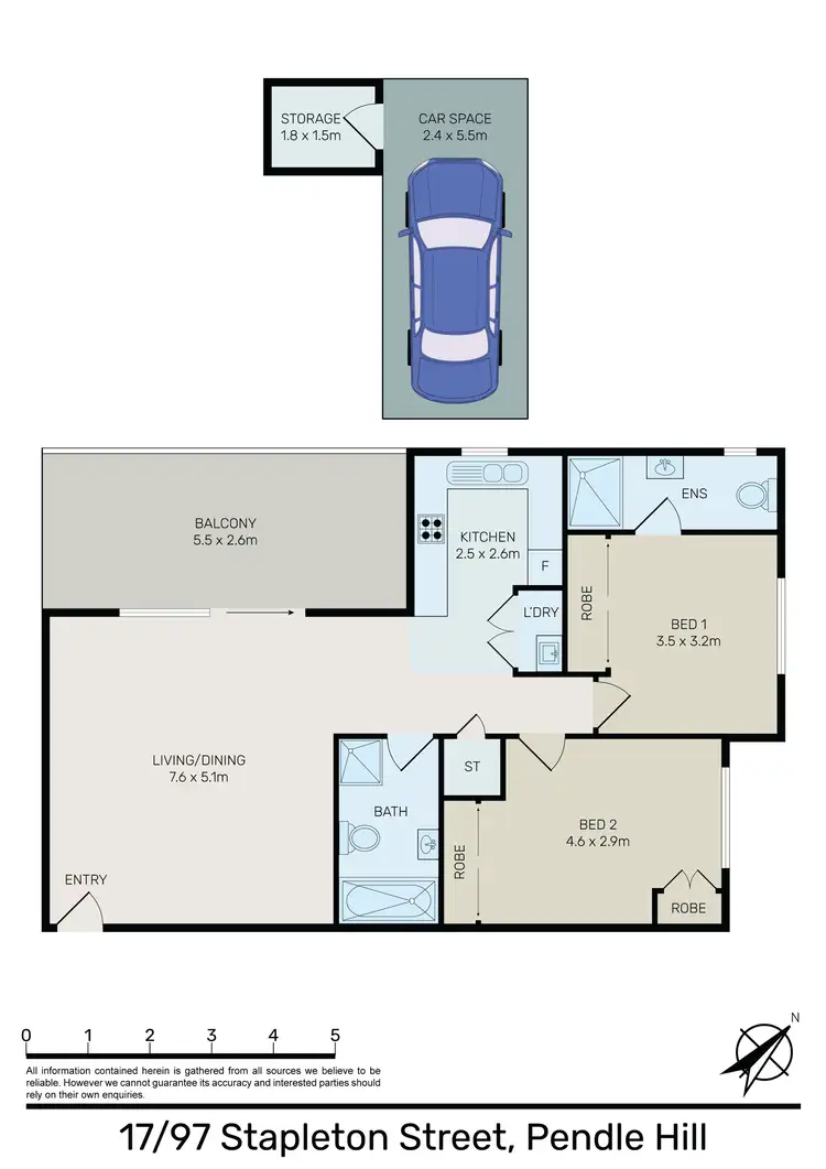 Floorplan of Homely apartment listing, 17/97-99 Stapleton Street, Pendle Hill NSW 2145