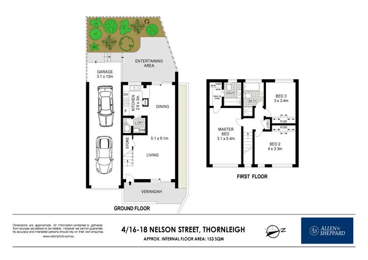 Floorplan of Homely townhouse listing, 4/16-18 Nelson Street, Thornleigh NSW 2120