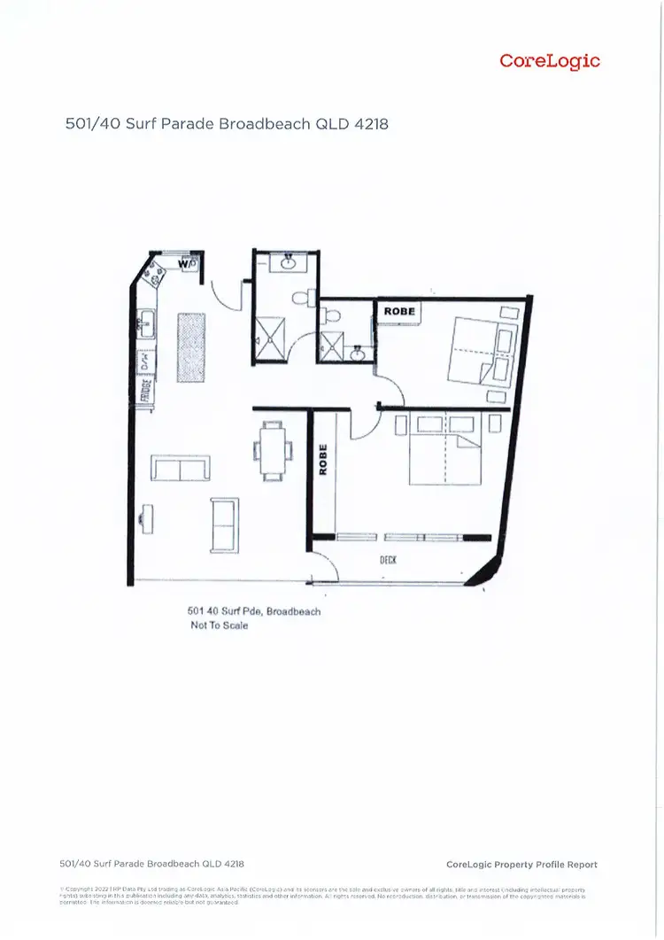 Floorplan of Homely apartment listing, 501/40 Surf Parade, Broadbeach QLD 4218