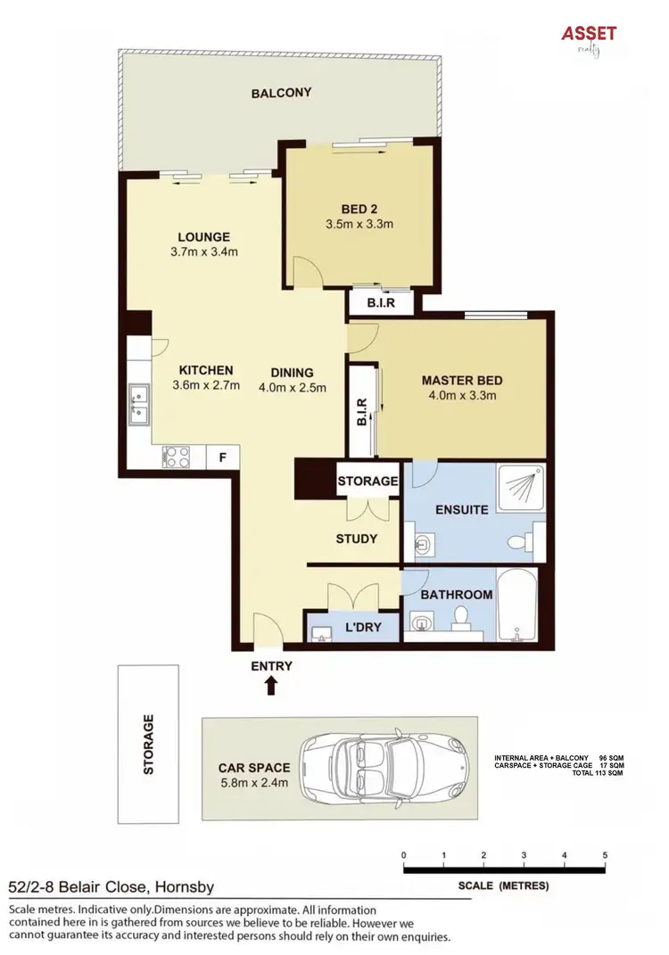 Floorplan of Homely apartment listing, 52/2-8 Belair Close, Hornsby NSW 2077