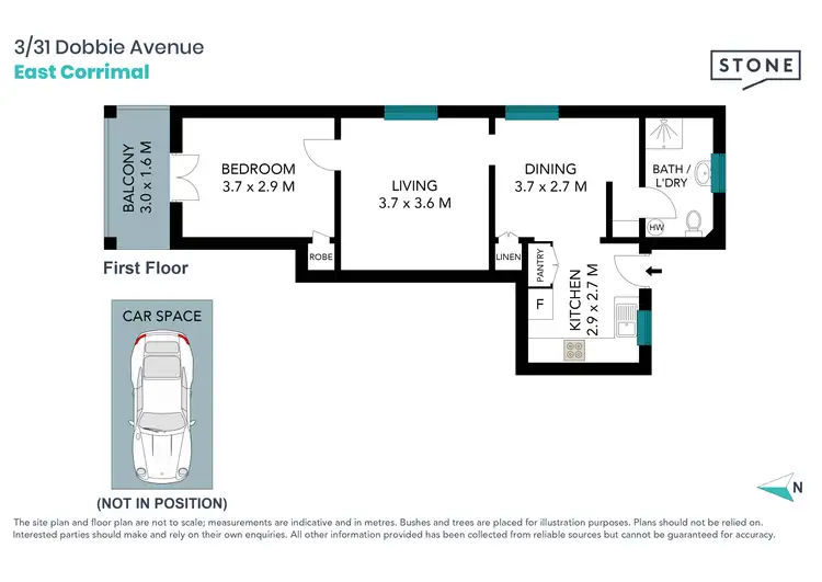 Floorplan of Homely apartment listing, 3/31 Dobbie Avenue, East Corrimal NSW 2518