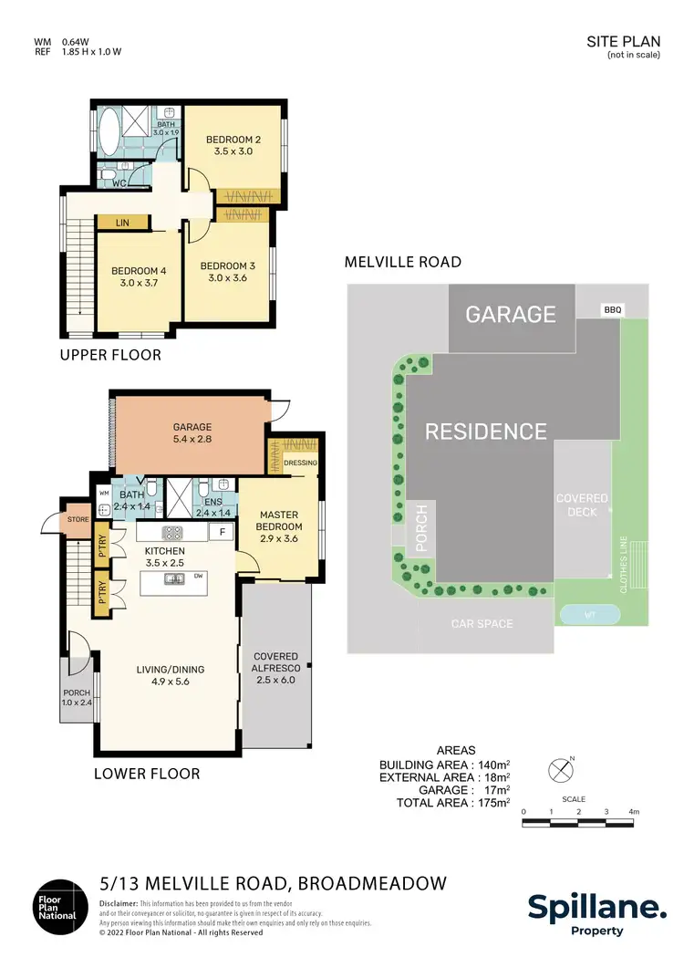 Floorplan of Homely townhouse listing, 5/13 Melville Road, Broadmeadow NSW 2292