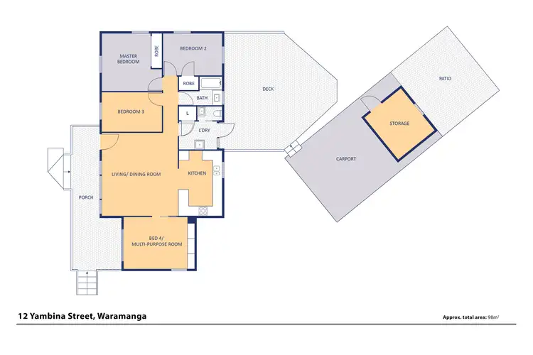 Floorplan of Homely house listing, 12 Yambina Crescent, Waramanga ACT 2611