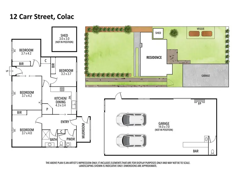Floorplan of Homely house listing, 12 Carr Street, Colac VIC 3250
