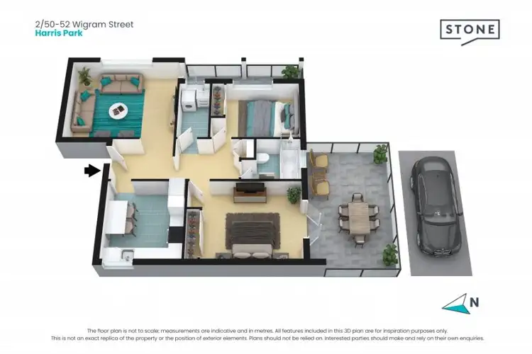 Floorplan of Homely apartment listing, 2/50-52 Wigram Street, Harris Park NSW 2150