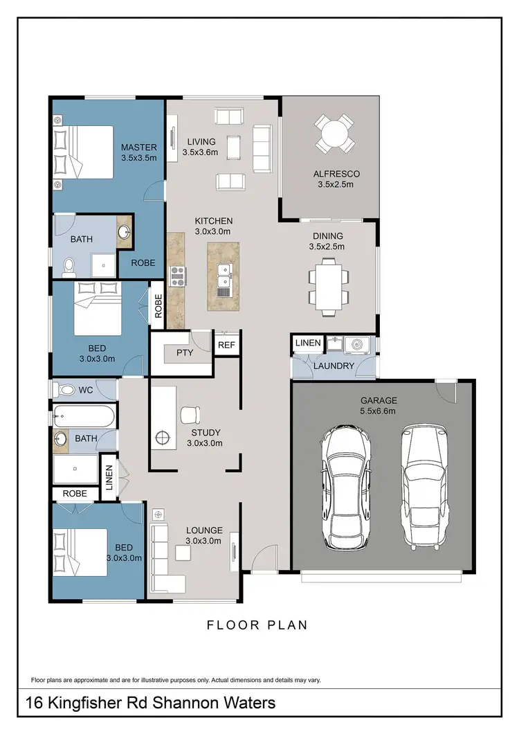 Floorplan of Homely house listing, 16 Kingfisher Road, Bairnsdale VIC 3875
