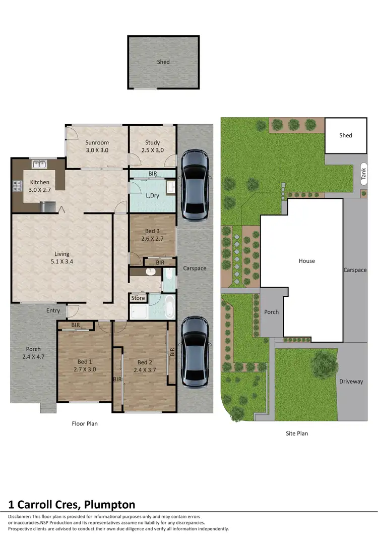 Floorplan of Homely house listing, 1 Carroll Crescent, Plumpton NSW 2761