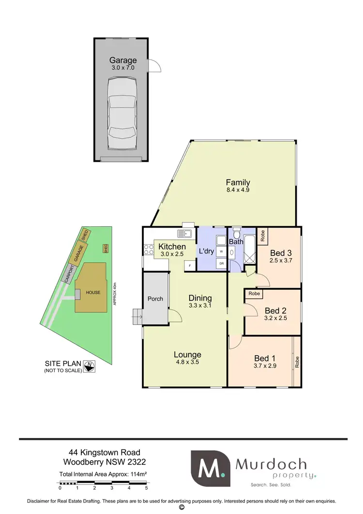 Floorplan of Homely house listing, 44 Kingstown Road, Woodberry NSW 2322