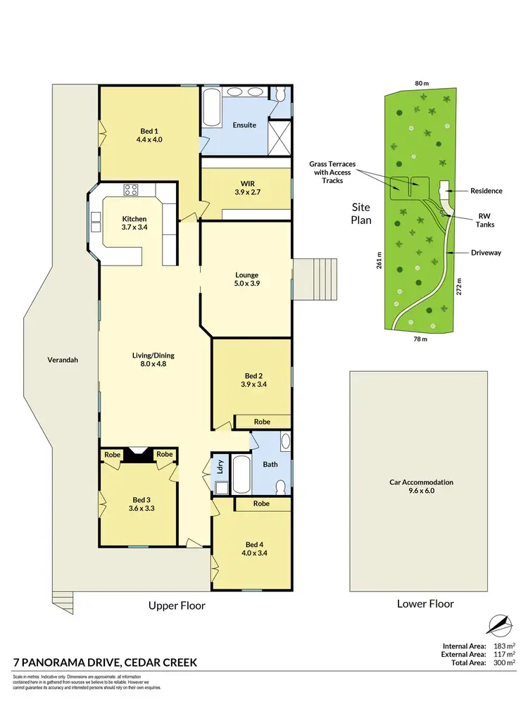 Floorplan of Homely house listing, 7 Panorama Drive, Cedar Creek QLD 4520
