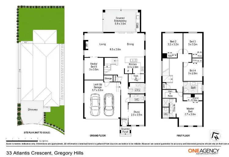 Floorplan of Homely house listing, 33 Atlantis Crescent, Gregory Hills NSW 2557