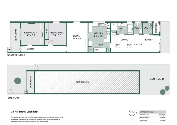 Floorplan of Homely house listing, 75 Hill Street, Leichhardt NSW 2040