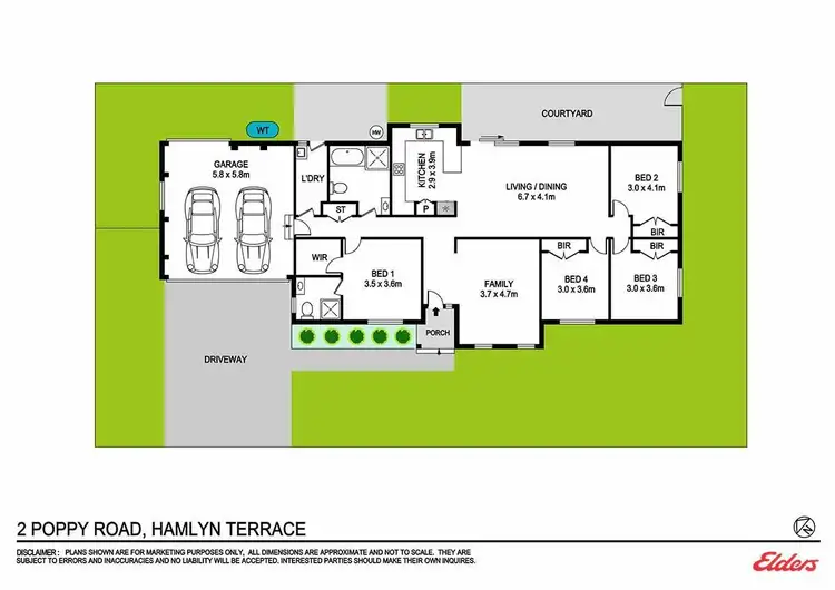 Floorplan of Homely house listing, 2 Poppy Road, Hamlyn Terrace NSW 2259