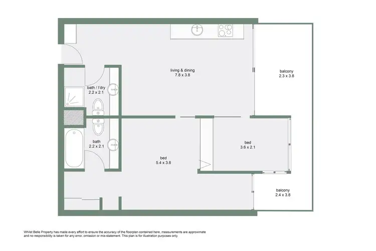 Floorplan of Homely apartment listing, 4404/2-22 Veivers Road, Palm Cove QLD 4879