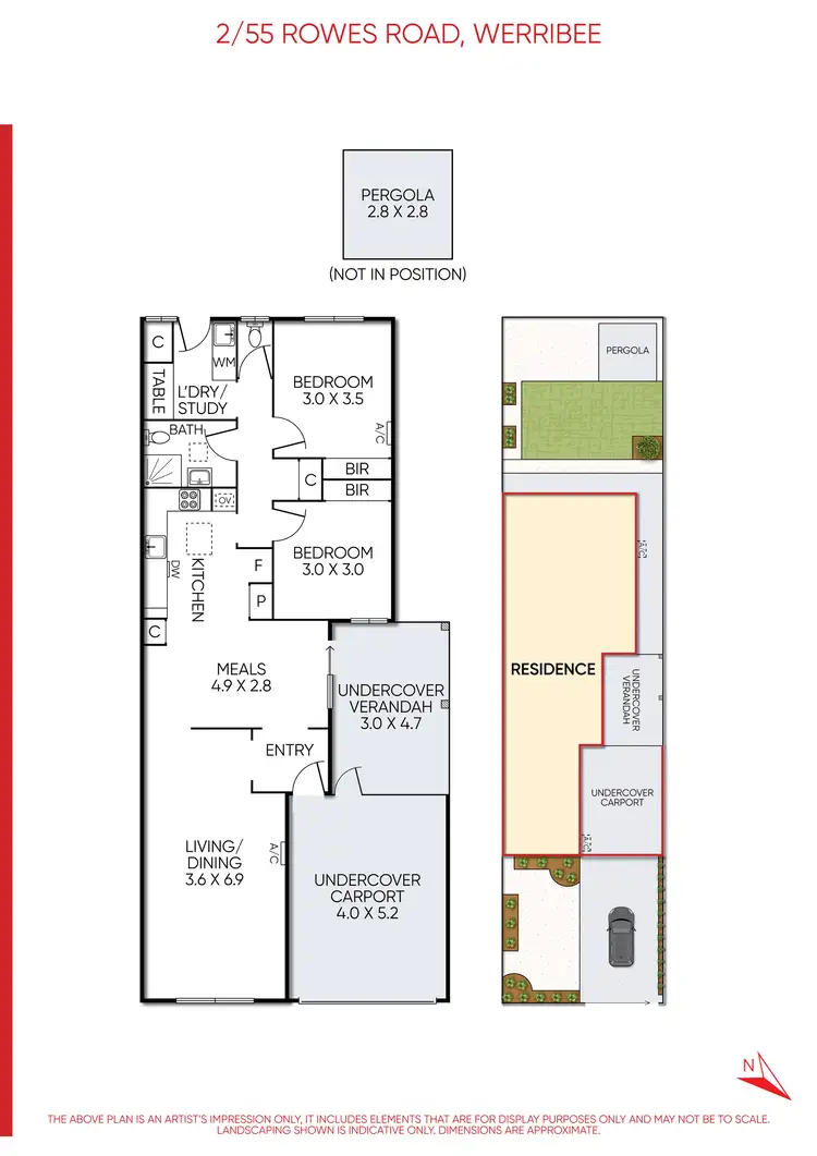 Floorplan of Homely house listing, 2/55 Rowes Road, Werribee VIC 3030