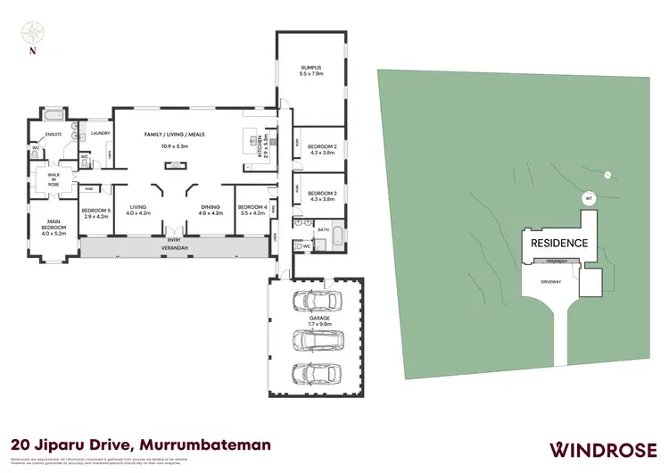 Floorplan of Homely rural property listing, 20 Jiparu Drive, Murrumbateman NSW 2582