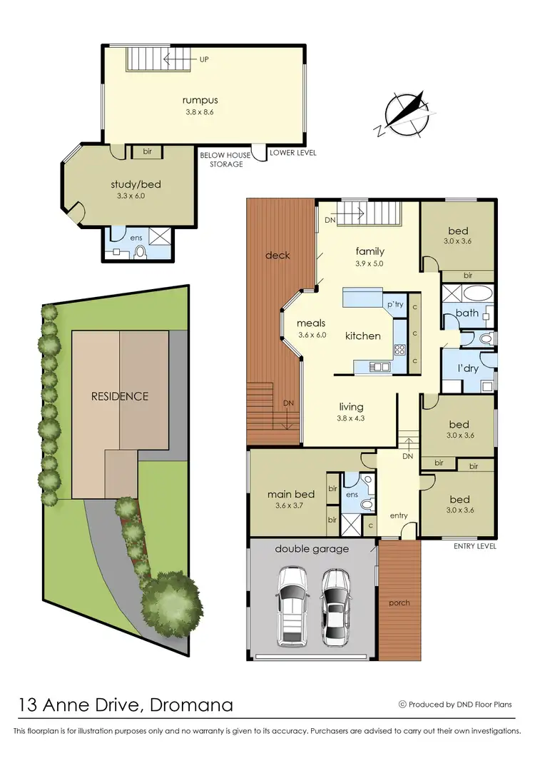 Floorplan of Homely house listing, 13 Anne Drive, Dromana VIC 3936