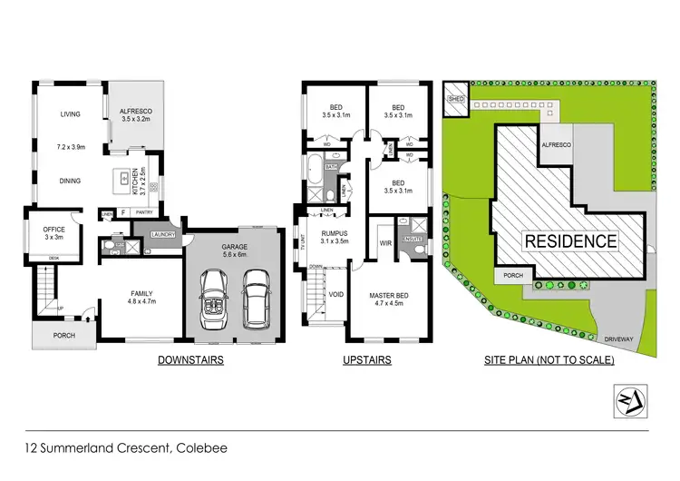 Floorplan of Homely house listing, 12 Summerland Crescent, Colebee NSW 2761