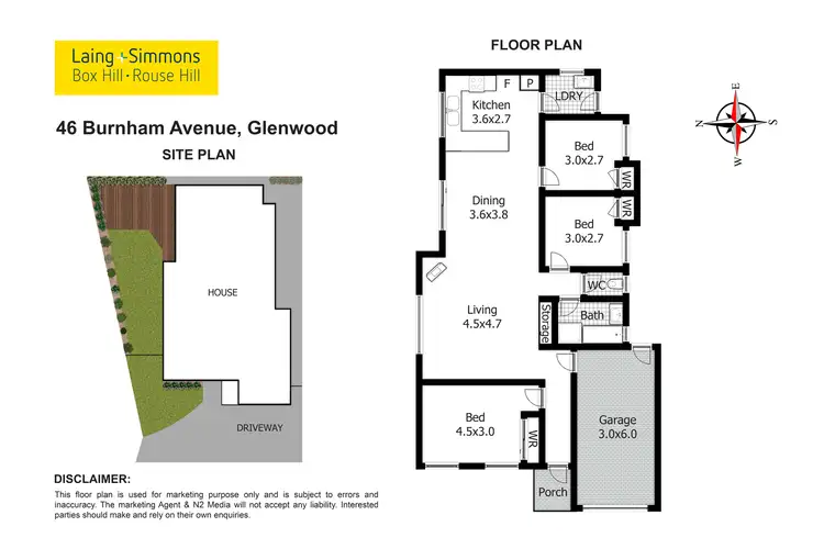 Floorplan of Homely house listing, 46 Burnham Avenue, Glenwood NSW 2768