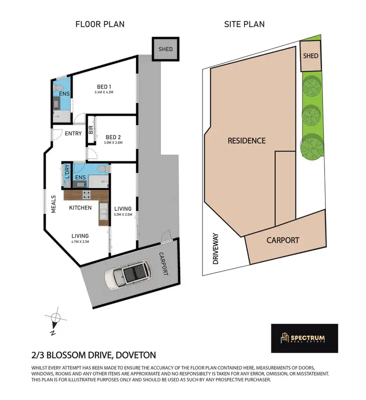 Floorplan of Homely unit listing, 2/3 Blossom Drive, Doveton VIC 3177