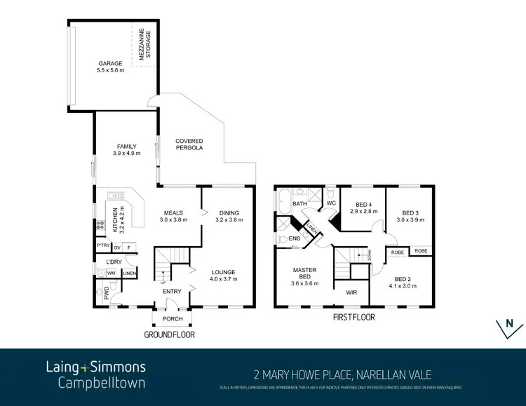 Floorplan of Homely house listing, 2 Mary Howe Place, Narellan Vale NSW 2567